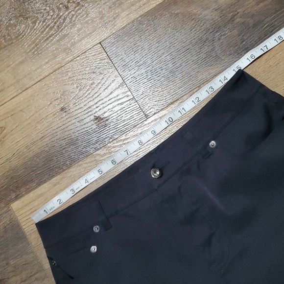 Ted baker london nylon blend black button fly western cut pants - Picture 6 of 13